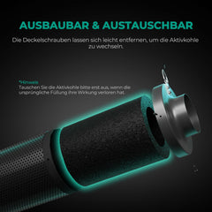 MARS HYDRO 150 mm zamenljiv filter z aktivnim ogljem za nadzor vonjav