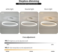 MINIFAIR 21 W moderna LED stropna svetilka z daljinskim upravljanjem
