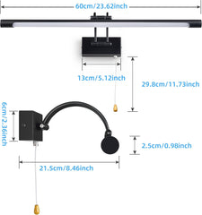 LED stenska svetilka s stikalom in prilagodljivim kotom