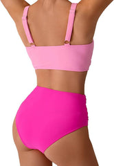 PONCEAU dvodelne pink push-up kopalke - XL
