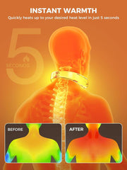 SMILING SHARK polnilni grelec za vrat in roke z nastavljivo temperaturo