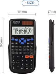 Znanstveni Kalkulator z 240 Funkcijami in Dvovrstičnim LCD Zaslonom in Drsnim Pokrovom