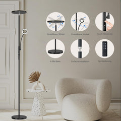 Zatemnilna stoječa LED svetilka 35 W za sodobne prostore