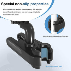 AYGROCHY 10 W 10-stopenjski ventilator za rastline z nastavkom