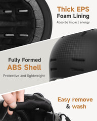 FINDWAY kolesarska čelada za kolesarjenje, e-skuter, e-kolo in rolanje - L