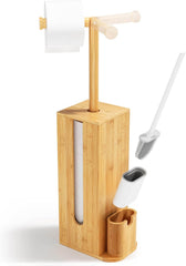 3-v-1 Držalo Toaletnega Papirja z Nosilcem in Shranjevanjem