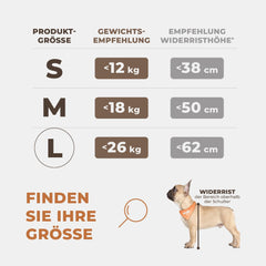 WUGLO extra stabilen avtosedež za pse do 26 kg - velikost L, rjava