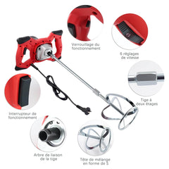 BRISUNSHINE 2100 W Industrijski ročni mešalnik malte