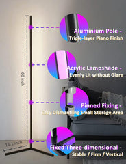 Pametna RGB stoječa svetilka z daljincem in aplikacijo