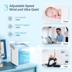 Prenosna mini hladilna naprava 4 v 1 za osvežitev