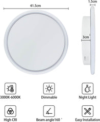 MOONSEA 28 W Ambientna zatemnljiva LED stropna svetilka