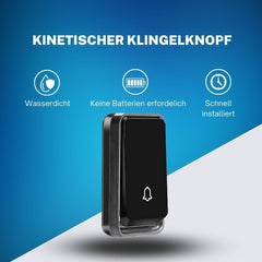 BELL4U brezžični zvonec brez baterij z 4 sprejemniki in 51 melodijami