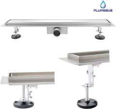 Nizkoprofilni tuš kanal iz nerjavečega jekla, dolžina 50 cm