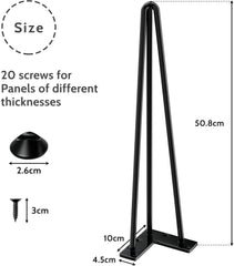 SANKEYTEW komplet 4 kovinskih nog za mizo