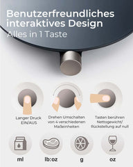 Digitalna kuhinjska tehtnica s povezavo na aplikacijo