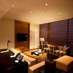 Komplet 10 vgradnih okvirjev za reflektorje GU10, črni 90mm