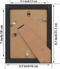 Komplet 12 črnih okvirjev za slike 13 x 18 cm