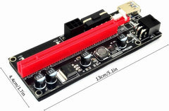 PCI-E Riser 1X do 16X GPU Extender – Adapter za Grafične Kartice z USB 3.0 in 6-Pin Priključkom