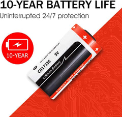 Mini dimni alarm z 10-letno baterijo in fotoelektričnim senzorjem - 3 kosi