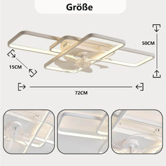 Stropni Ventilator z LED Osvetlitvijo - 80 W