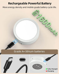 LED Magnetna Luč za Omare s Touch Control in Daljinskim Upravljanjem - 6 kosov