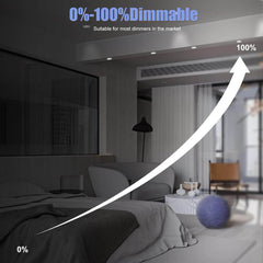 CLOSKH Zatemnljiv LED vgradni reflektor s tremi barvnimi temparaturami - komplet 6 kosov