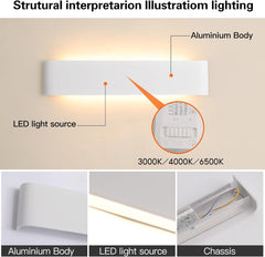 MILLE LUCCIOLE Stenska zatemnitvena LED svetilka - komplet 2 kosa