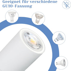 LED stropna svetilka s 4 vrtljivimi reflektorji