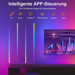 LED stenska svetilka RGBIC za gaming