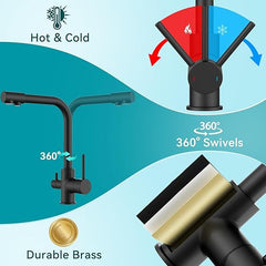 FORIOUS 3-v-1 kuhinjska pipa funkcija filtriranja
