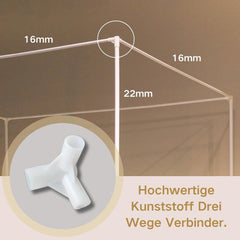 Posteljni Okvir za Baldahin s Štirimi Stebri - 150 x 200 cm