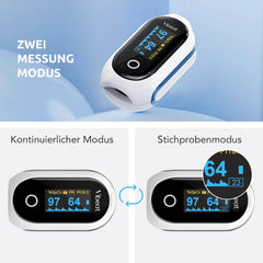 VIBEAT Bluetooth pulzni oksimeter za merjenje kisika v krvi in srčenga utripa