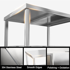 AMSXNOO 3-nivojski zložljiv servirni voziček na kolesih