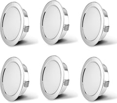 Komplet 6 vgradnih LED svetil za pohištvo, toplo bela svetloba, krom