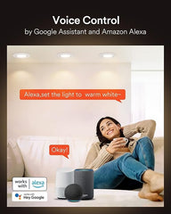 85mm RGBW LED pametna vgradna svetilka 5W, 4 kosi