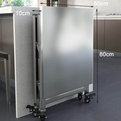 AMSXNOO 3-nivojski zložljiv servirni voziček na kolesih