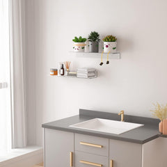 Prozorna plavajoča akrilna stenska polica 60 cm