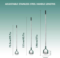 YEELOR ročni vrtilni rahljalnik zemlje z odstranljivimi kovinskimi zobniki