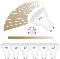 GU10 LED zatemnjiva nevtralno bela žarnica, 7 W, 4000 K, 600 lm, 6 kos