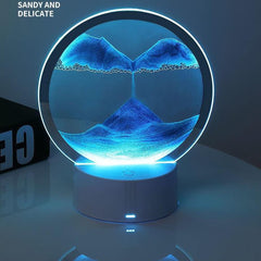 Okrogla 3D slika iz premikajočega peska za dekoracijo