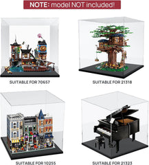 NYNELLY akrilna vitrina za zbirke – 45 × 45 × 44,5 cm