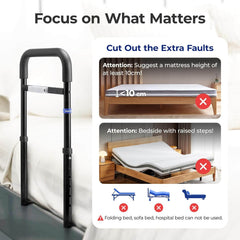 NIMOOD posteljni varnostni ročaj z LED senzorjem za starejše