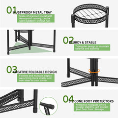 5-Nadstropno Kovinsko Stojalo za Rože