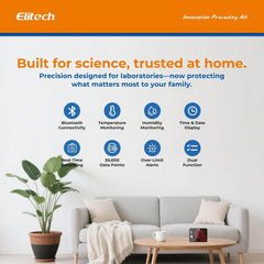 ELITECH Digitalni bluetooth termometer in higrometer z dvojnima zunanjima sondama