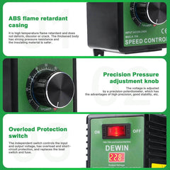DEWIN 230 V univerzalni regulator napetosti za motorje in električno orodje