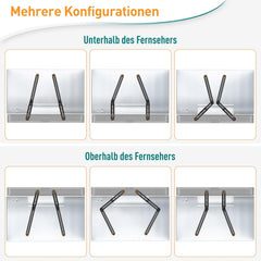 Nosilec za soundbar s prilagodljivim montažnim sistemom