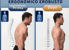 Korektor drže za hrbet z oporo in jeklenima ploščama