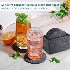 Kovinske črne noge za mizo 41 cm s podlago in filcem