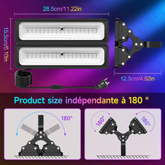 UV in RGB barvna svetilka, DJ reflektor za zabave