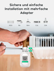 Pametni termostat za radiatorje s podporo aplikacijo - 3 kosi